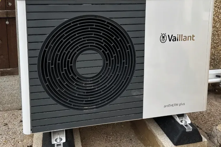 Vaillant aroTHERM plus air source heat pump installed in London