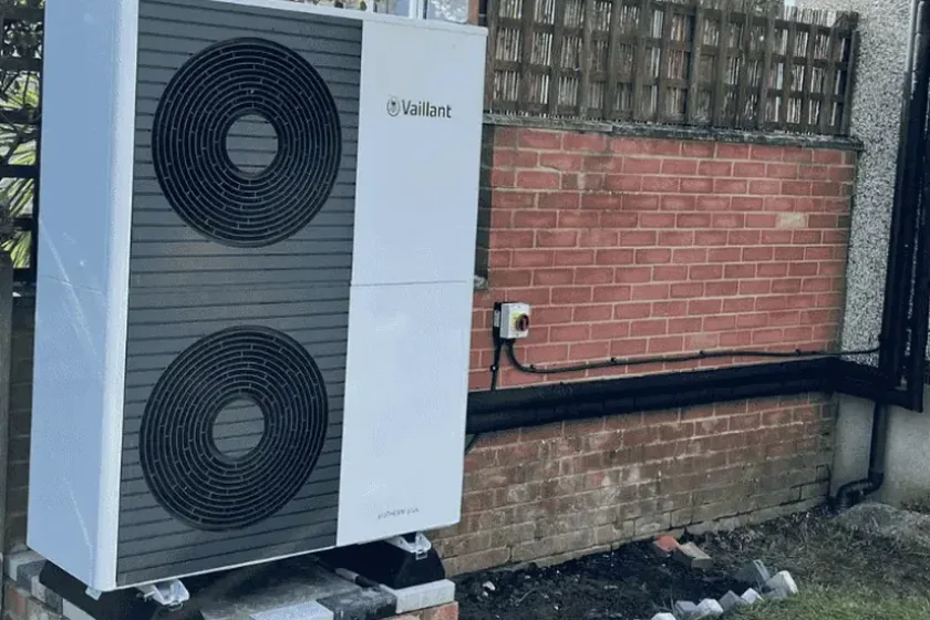 Vaillant twin-fan air source heat pump in Wimbledon SW19